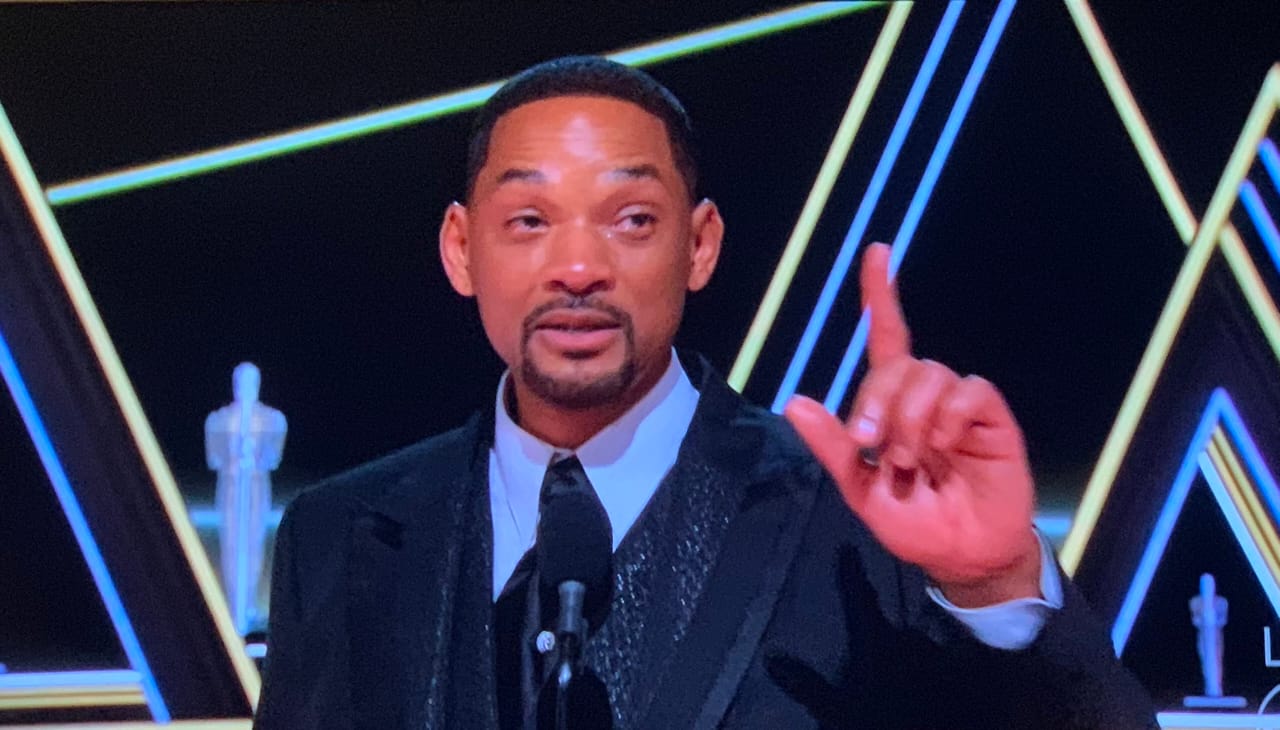 Will Smith wins Oscar after slapping Chris Rock for joke about his wife