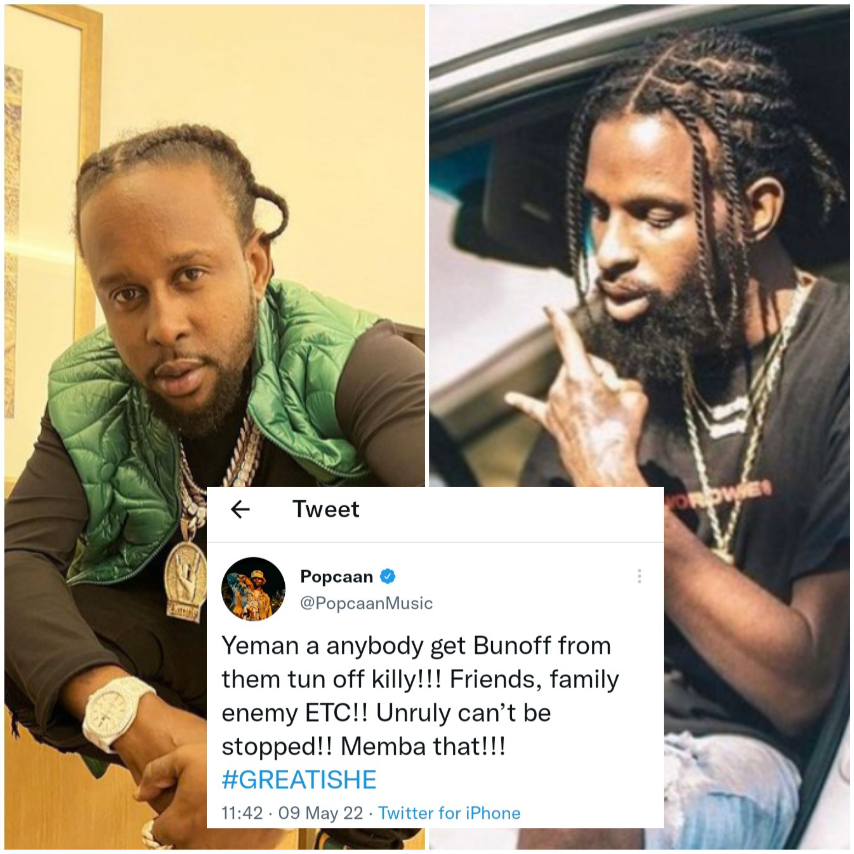 Popcaan makes cryptic tweet amid brother&#8217;s alleged video leak