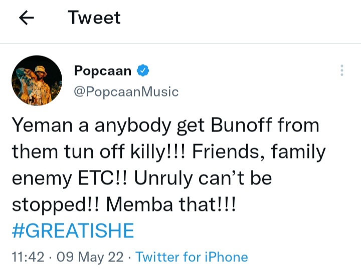 Popcaan makes cryptic tweet amid brother&#8217;s alleged video leak