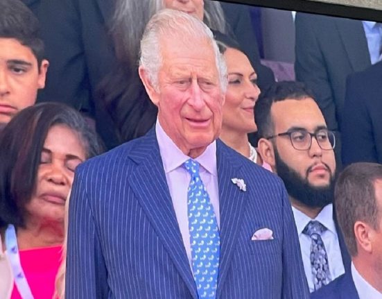 Jamaica&#8217;s Lady Allen falls asleep behind Prince Charles at Platinum Jubilee