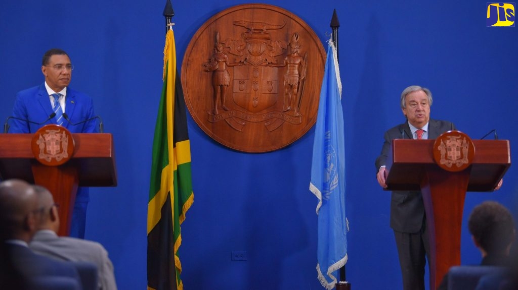 PM Holness, UN Secretary-General discuss Haiti crisis, climate change